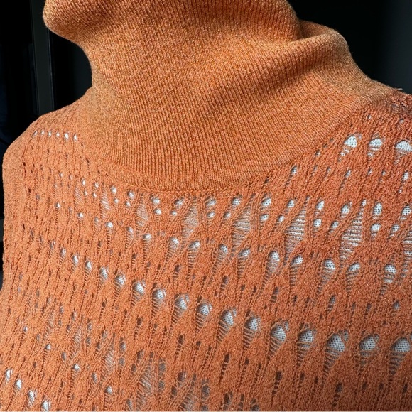 ARDEN B. Unique Stretchy Metallic Turtleneck - Size Small - Picture 2 of 12